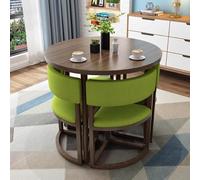 Table de conférence ronde multifonction pour 4 personnes, table basse compacte et salle à manger avec chaises, idéale pour la réception, la négociation, la cuisine et la salle à manger