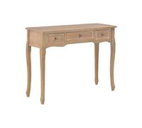 vidaXL Table de Console et Coiffeuse avec 3 Tiroirs Table de Maquillage Meuble de Chambre à Coucher Couloir Salon Entrée Salle à Manger Bureau Maison Marron 280047 Brun G