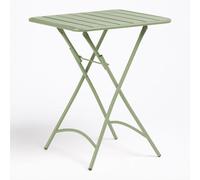 Table de cuisine carrée 60x60 cm pliable en acier Janti Iceberg Gris