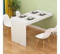 Table de cuisine pliable murale - Peu encombrante - Table de salle à manger pour les petites surfaces - Idéale pour la maison, le bureau et la salle à manger - Design convertible