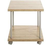Pegane Table de desserte MDF et métal - Gris