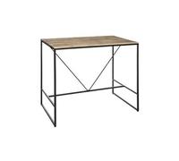 Table de dîner / bar en bois d'acacia et fer - l. 115 x l. 70 x h. 98 cm --