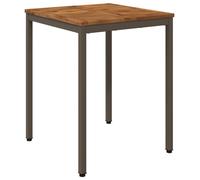 Table de dîner de jardin Naturel et café 60 x 60,5 x 75 cm