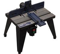 Table de fraisage - Avec raccord pour aspirateur - Guide d'angle réglable - Universelle : pour fraiseuses de table avec socle jusqu'à 162 mm
