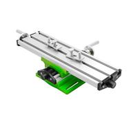 Table de fraisage en croix - Table de fraisage - Double guide multifonction - Table de travail pour support de forage d'établi Adjustme X-Y - Mini table de perçage 31 x 9 cm
