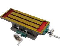 Table de fraisage et table de positionnement en fonte – Table de travail de précision pour machines-outils et tours, réglage en X/Y (27x12,5 cm). Table de fraisage robuste pour l'usinage des métaux, l