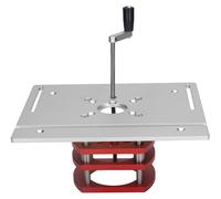 Table de fraisage manuelle avec système de levage - Réglable - Argentée - Table de fraisage pour scie à onglets - Travail du bois - Bricolage