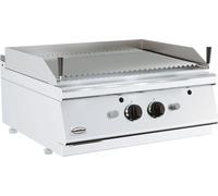 Table de grill à gaz Combisteel en pierre de lave avec 2 commandes