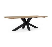Table de jardin 10 personnes Bizzotto Ramsey 240 x 77 cm - Noir