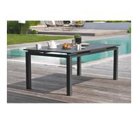Table de jardin 10 places en aluminium - gris anthracite