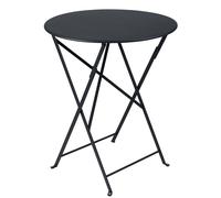 Table de jardin 2 personnes FERMOB Bistro Ø 60 cm - Carbone