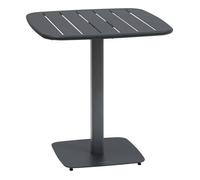 Hespéride – Table de jardin ALEGORIA carré 2 places 70x70 cm Acier époxy anti-rouille Graphite