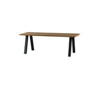 Table de jardin 210 cm bois d'ayous naturel et métal Tablo