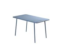 Table de jardin 4 à 6 places 120cm bleu BERGAME