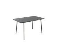 Table de jardin 4 à 6 places 120cm gris foncé BERGAME