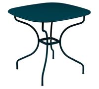 Table de jardin 4 personnes FERMOB Opéra + 82 x 82 cm - Bleu Acapulco