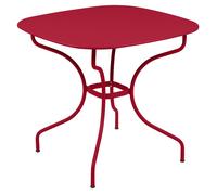 Table de jardin 4 personnes FERMOB Opéra + 82 x 82 cm - Piment