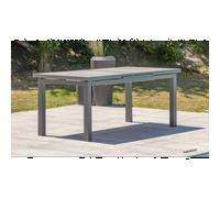 DCB Garden Table de jardin VENISE 6 à 10 places aluminium plateau céramique Gris anthracite