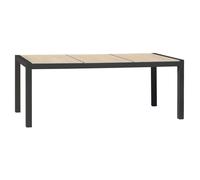 Table Jardin Venise Céramique Et Aluminium Gris Anthracite - Dcb Groupe - Decochine