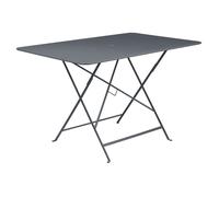 Table de jardin 6 personnes FERMOB Bistro 117 x 77 cm - Carbone