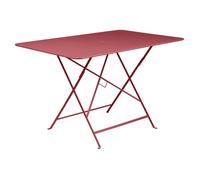 Table de jardin 6 personnes FERMOB Bistro 117 x 77 cm - Piment