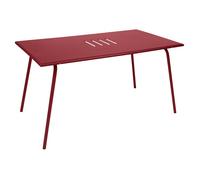 Table de jardin 6 personnes FERMOB Monceau 146 x 80 cm - Piment