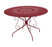 Table de jardin 6 personnes FERMOB Montmartre Ø 117 cm - Piment