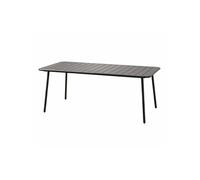 Table de jardin 6 places 160cm gris foncé BERGAME