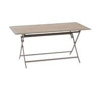Table de jardin 6 places Azua pliable café 150x80cm - Hespéride