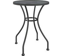 Table de jardin Ø60x72 cm Métal déployé Anthracite