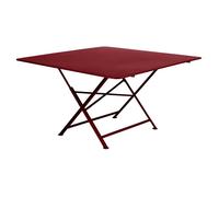 Table de jardin 8 personnes FERMOB Cargo 128 x 128 cm - Piment
