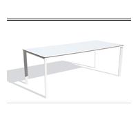 Table de jardin 8 places en aluminium laqué et peinture Epoxy