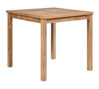 vidaXL Table de jardin 80x80x77 cm en teck massif