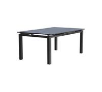 Table de jardin à rallonge auto DCB GARDEN MIAMI anthracite 180-240x100 cm