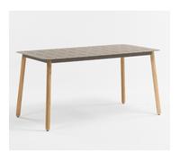 Table de jardin aluminium - Alicante - L.150 x l.80 x H.75 cm - 6 personnes