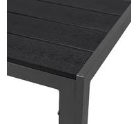 Table de jardin aluminium anthracite / noir 160x90cm