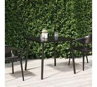 vidaXL Table de jardin anthracite 80x80x71 cm Acier