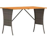 Table de jardin avec dessus en bois d'acacia gris 105x75x72 cm