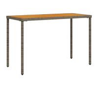 Table de jardin avec dessus en bois d'acacia gris 115x54x74 cm