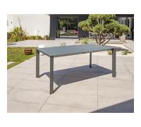 Paris Prix Table de jardin Honfleur avec rallonge HPL Gris anthracite
