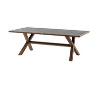 Table de jardin AXIOME Honey Graphite 8 places - Aluminium traité époxy Hespéride
