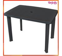 Table de jardin - Ayhao - Anthracite - Plastique - 101 x 68 x 72 cm - Résistance aux intempéries