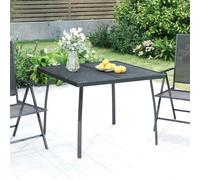 Table de jardin - Balcon Patio de table - Sièges extérieurs - Acier tressé - 100 x 100 x 72 cm