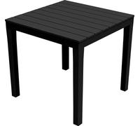 Table De Jardin Bali Noire Compacte, Résistante Et Empilable - Ipae Progarden