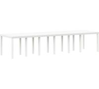 Table de Jardin Blanc 350 x 100 x 74 cm polyrotin