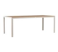 Paris prix Table de jardin ronde - Beige naturel