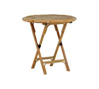Paris Prix Table de jardin Cane ronde 80 cm Naturel