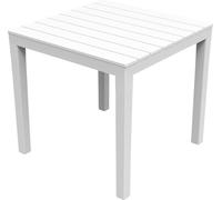 Table De Jardin Carrée Bali Blanche Table Carrée Compacte Et Résistante Pour Extérieur. - Ipae Progarden