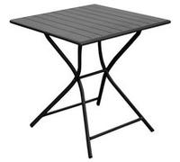 Table de jardin carrée en aluminium 2 personnes Globe Graphite