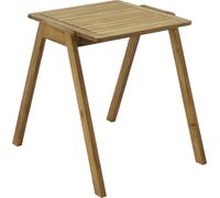 Table de jardin carrée en bois d'eucalyptus 2 places - Oviala Uzes